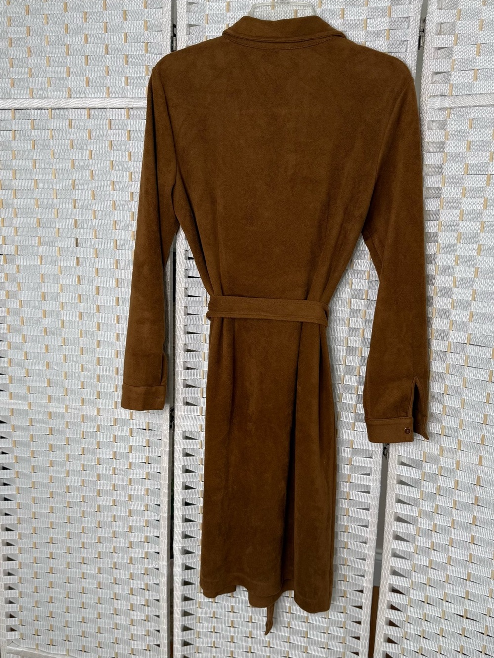 ! J. MCLAUGHLIN HAARLEM DRESS SOLID FAUX SUEDE BELTED - Picture 3 of 9